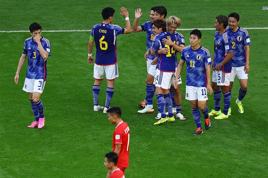 ベトナムに4-2で勝利した日本代表【写真:ロイター】