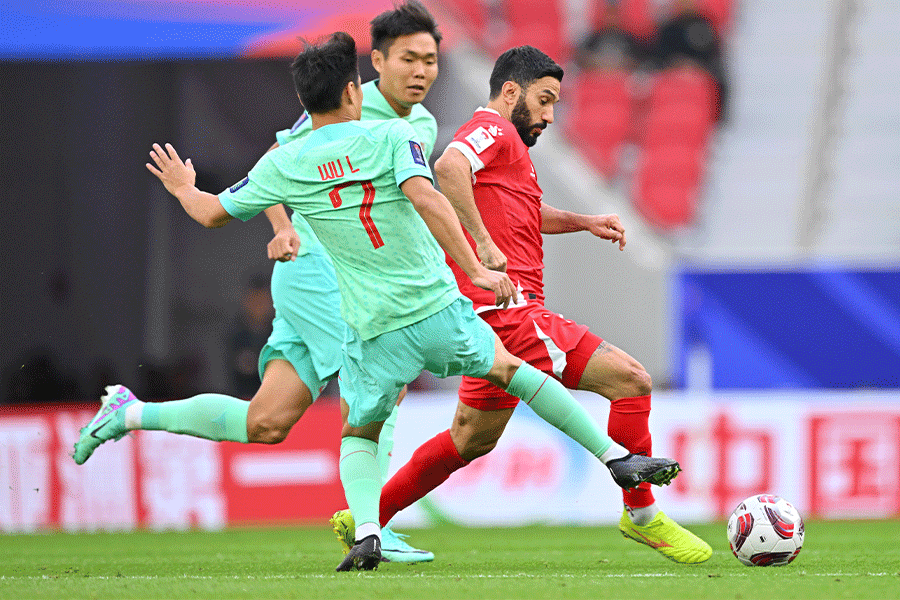 中国とレバノンが対戦【写真：2024 Asian Football Confederation （AFC）】
