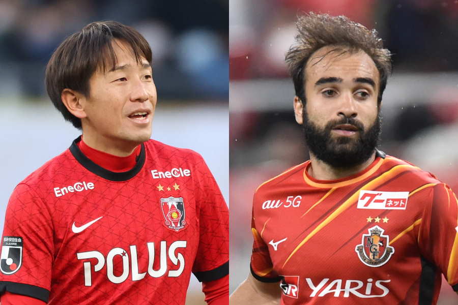 元日本代表DF宇賀神友弥と札幌移籍のG・シャビエル(共に昨季クラブの写真です)【写真:高橋 学 & 佐藤彰洋】