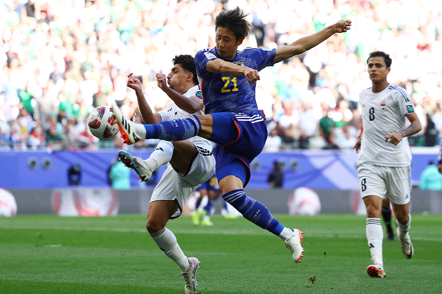 グループリーグ第2戦でイラクに1-2で敗れた【写真：ロイター】