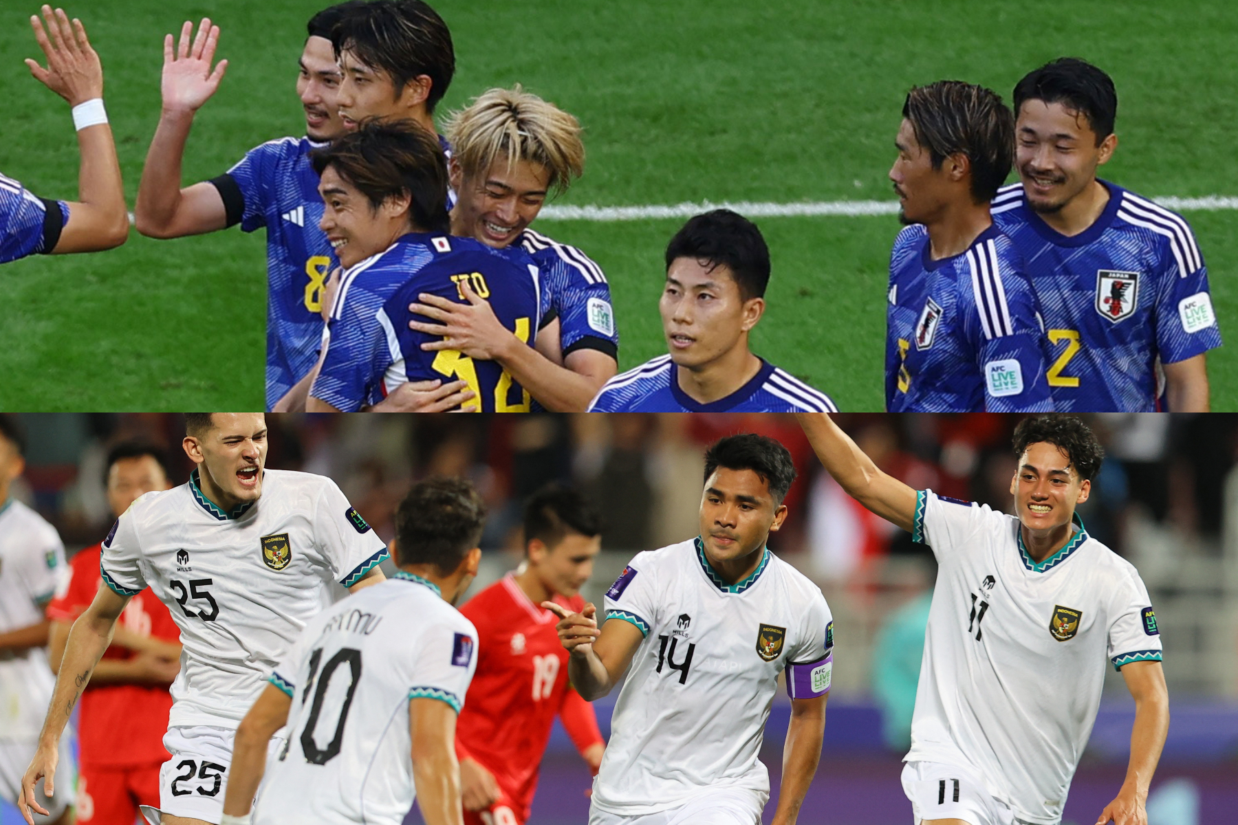 グループリーグ最終節で日本とインドネシアが対戦【写真：ロイター】