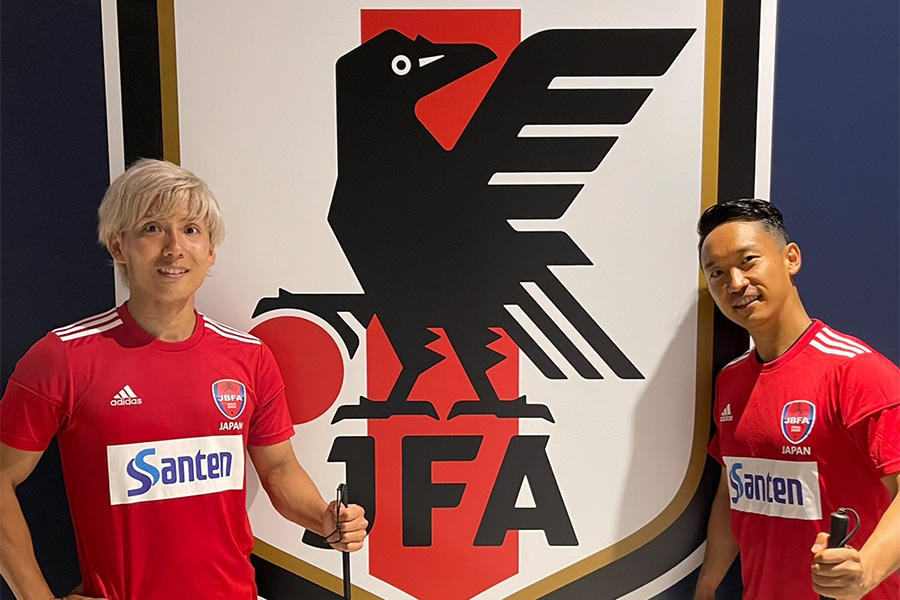 ロービジョンフットサル日本代表の強化指定選手としても活躍している松本光平【写真提供:ロービジョン】
