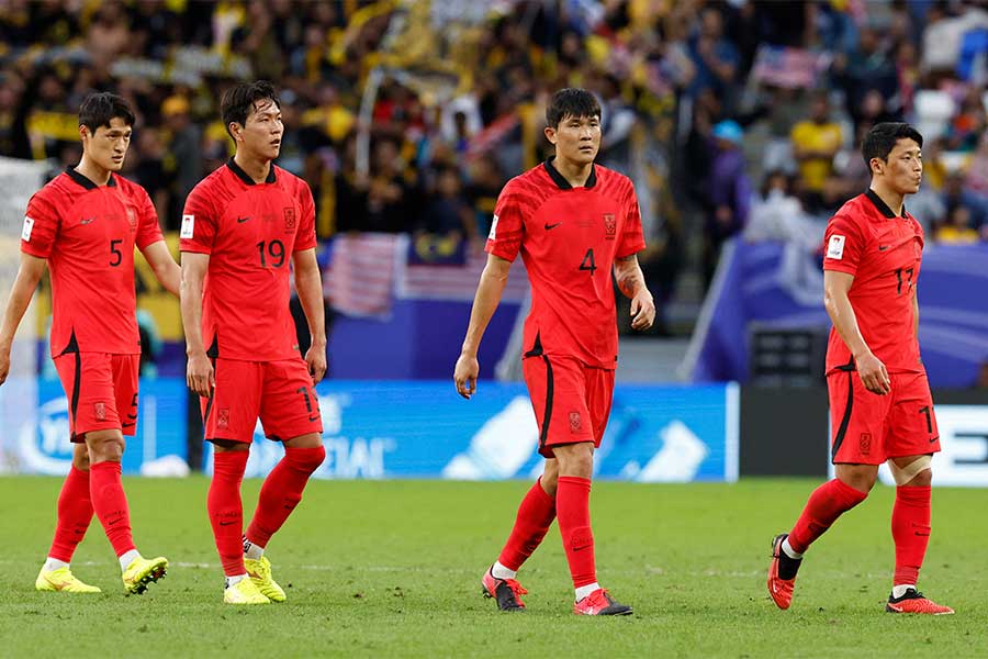 39年ぶりにマレーシア戦の勝利を逃した韓国代表【写真:ロイター】