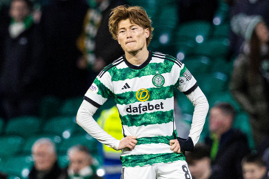 ロス・カウンティ戦に出場した古橋亨梧【写真：Getty Images】