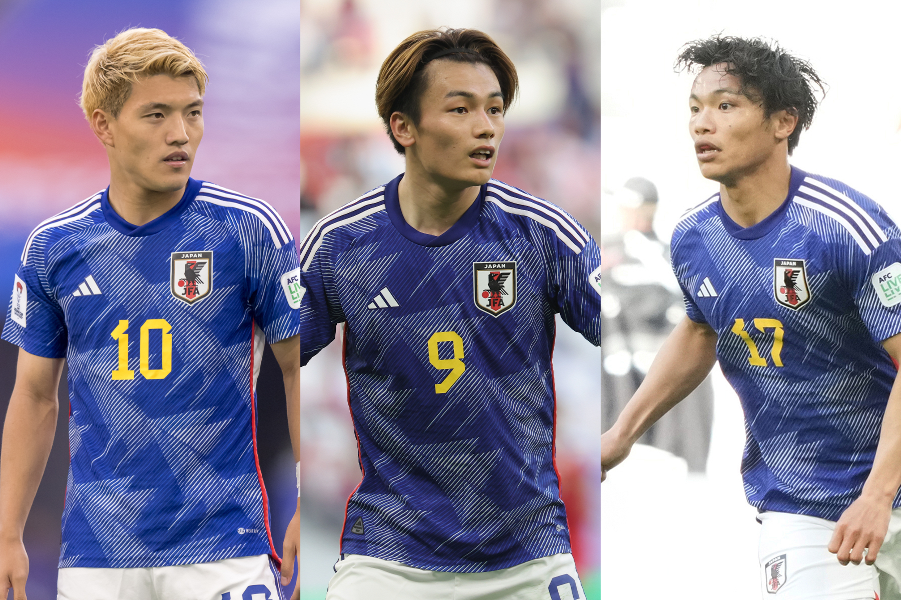 堂安律、上田綺世、旗手怜央がキーマンに?【写真:Getty Images】