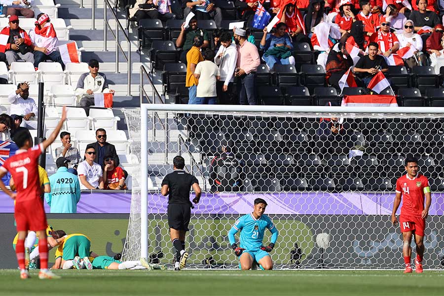 不運な失点にインドネシアメディアが嘆き【写真：ロイター】