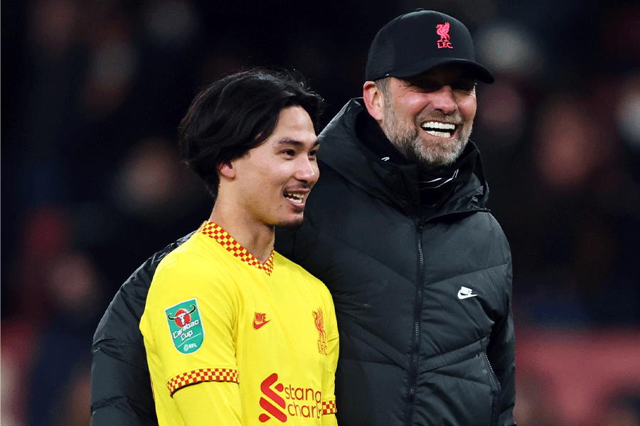 南野拓実がユルゲン・クロップ監督の退任について言及【写真：Getty Images】