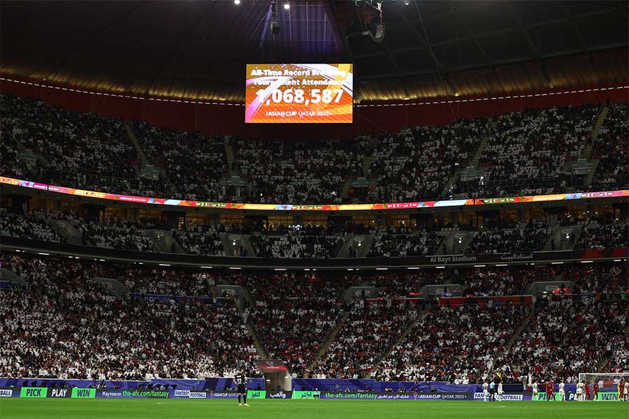 アジア杯カタール大会の観客動員数が過去最多を更新【写真：ロイター】