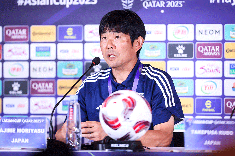 森保一監督が伊東純也の代表チーム離脱決定に言及【写真:2024 Asian Football Confederation (AFC)】