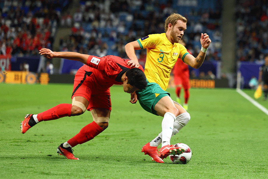 韓国代表がビハインドで後半へ【写真：ロイター】