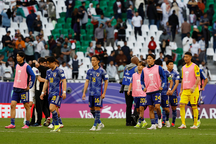 アジア杯8強敗退の日本代表【写真：ロイター】