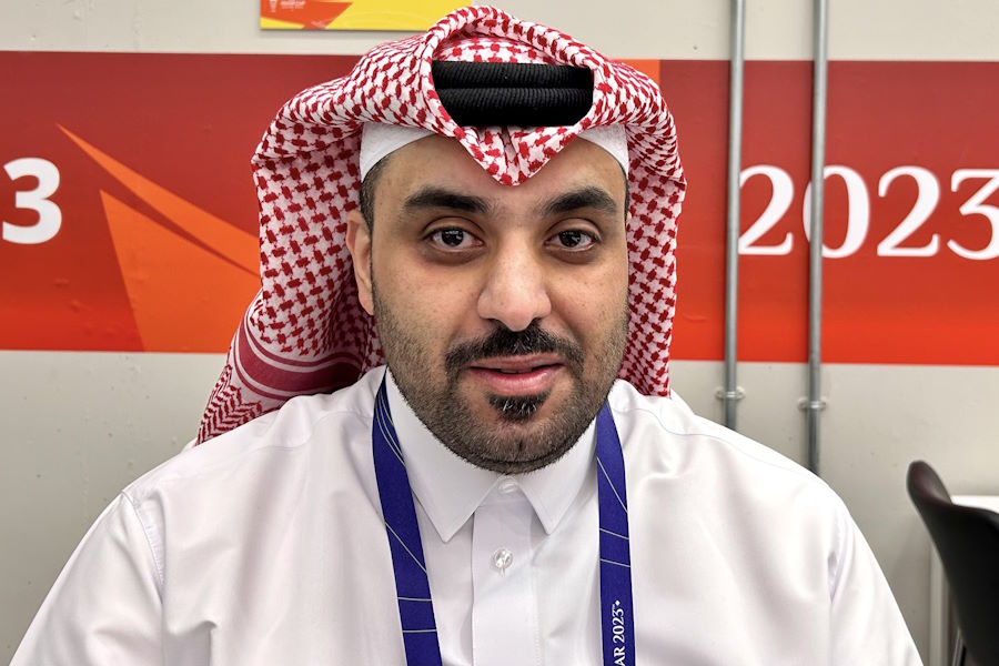 「カタール・ニューズ・エージェンシー」のアリ・サラット記者