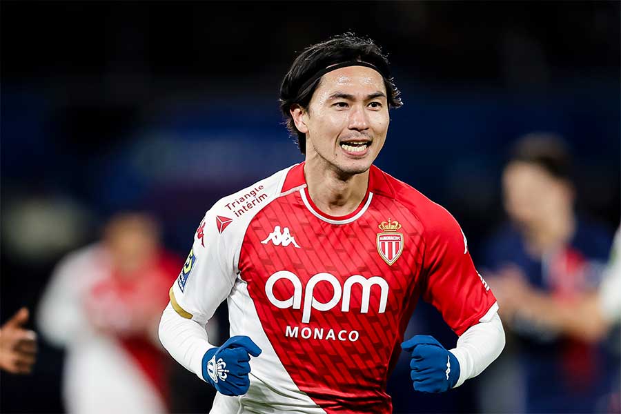 モナコの南野拓実【写真：Getty Images】