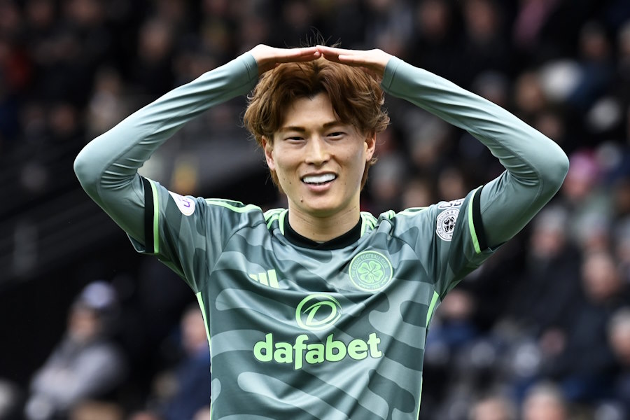セルティックでプレーする古橋亨梧【写真：Getty Images】