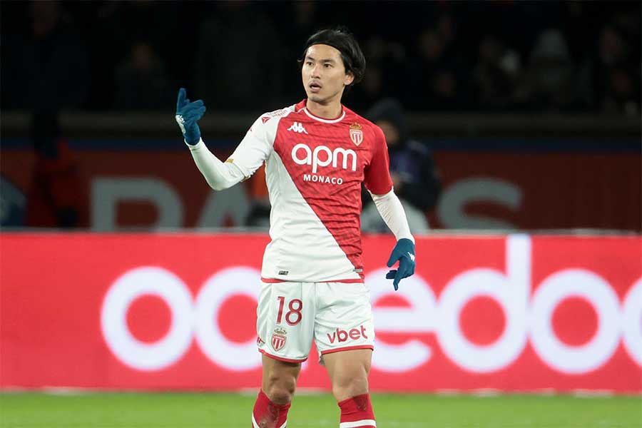 モナコでプレーする南野拓実【写真：Getty Images】