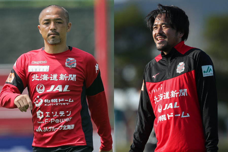 札幌MF小野伸二と期限付き移籍のFW興梠慎三【写真：(C) 2022 CONSADOLE ＆ グレアトーン】