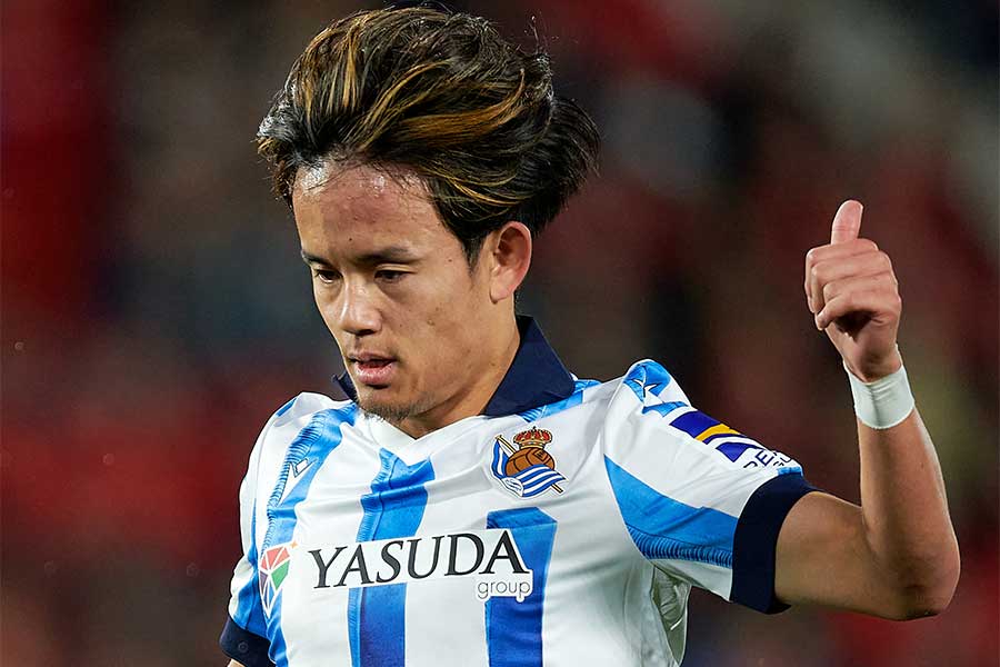 マジョルカ戦でゴールを挙げた久保建英【写真:Getty Images】