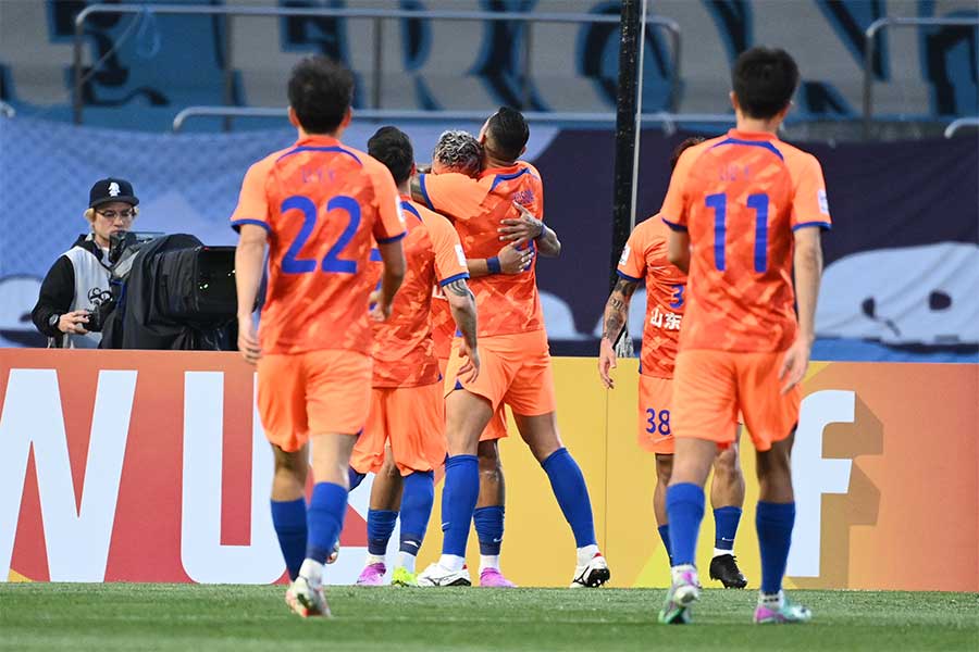 山東が立て続けに2ゴール【写真：2024 Asian Football Confederation (AFC)】