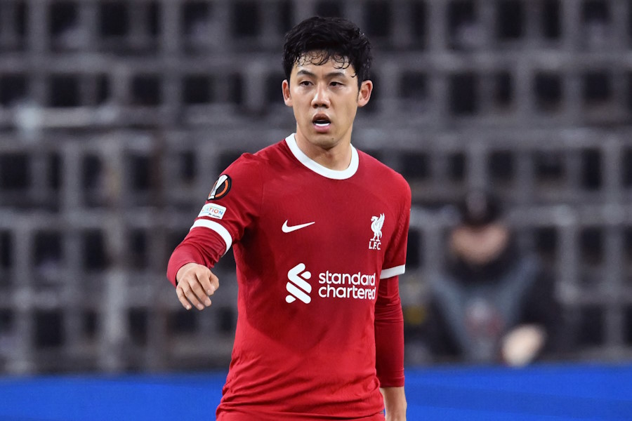 リバプールの遠藤航【写真：Getty Images】