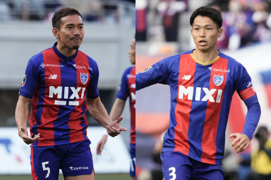 FC東京の日本代表DF長友佑都と元同代表DF森重真人【写真:Getty Images】
