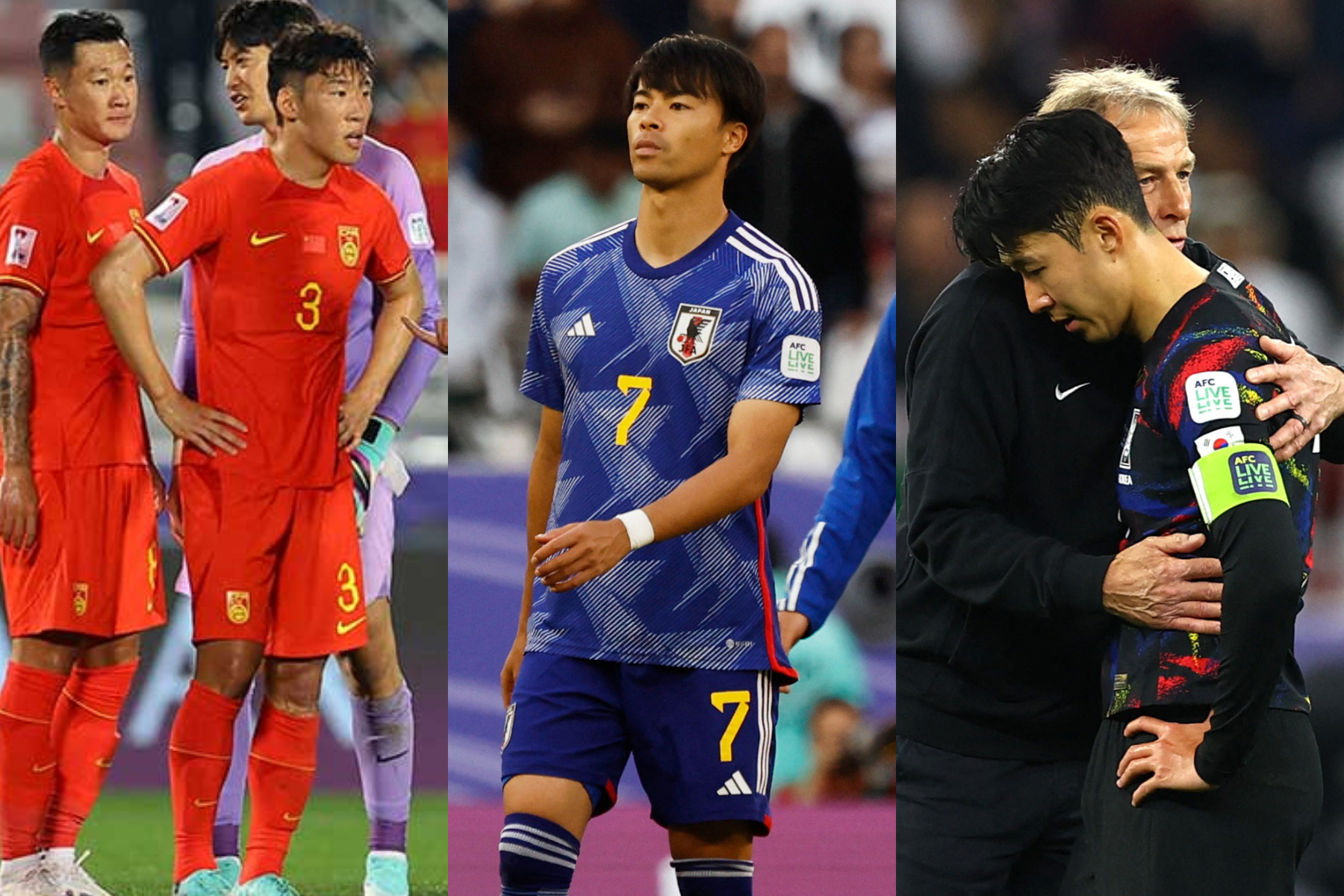 アジア杯で思うような結果を残せなかった3国【写真：ロイター】