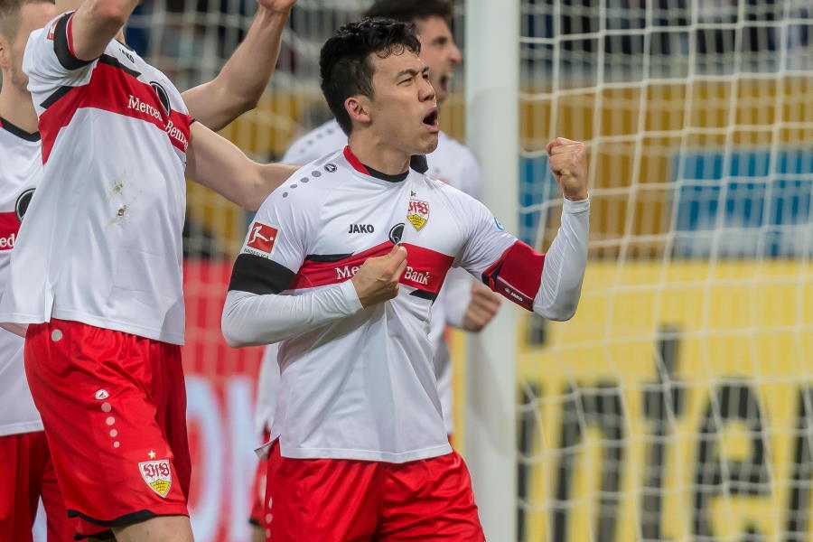 シュツットガルトMF遠藤航【写真：Getty Images】