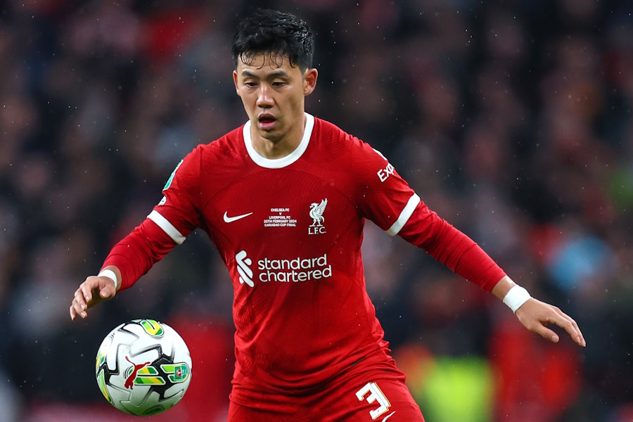 リバプールの遠藤航【写真：Getty Images】