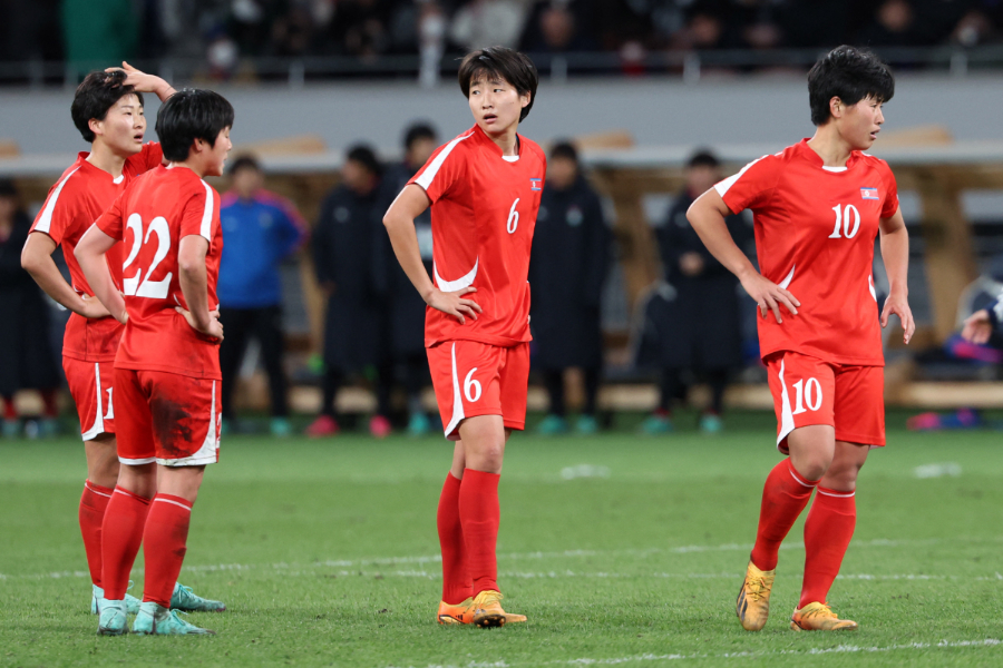 なでしこジャパンに敗れた北朝鮮女子代表【写真：ロイター】