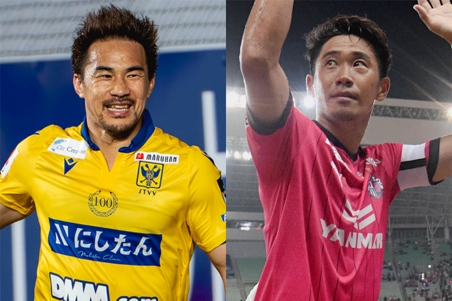 代表やクラブで共闘した岡崎慎司と香川真司【写真：(C) STVV & 徳原隆元】