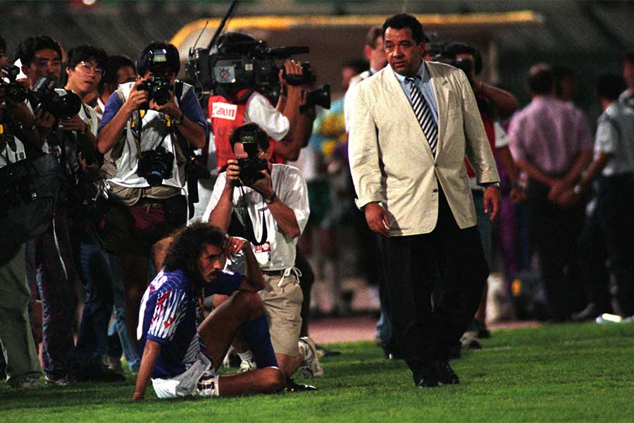 ”ドーハの悲劇”時に日本代表を率いたハンス・オフト氏【写真：Getty Images】