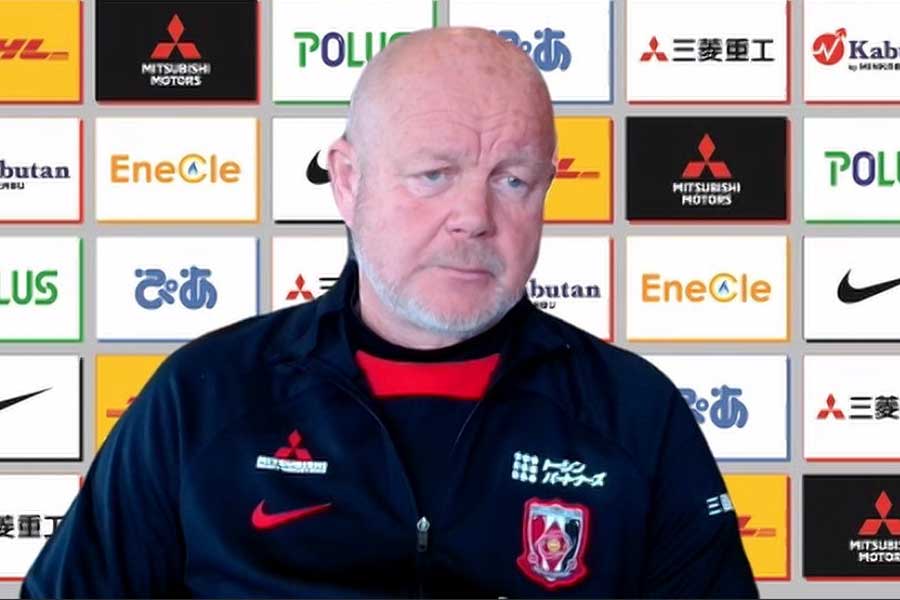 オンライン会見に臨んだペア・マティアス・ヘグモ監督【写真:FOOTBALL ZONE編集部】