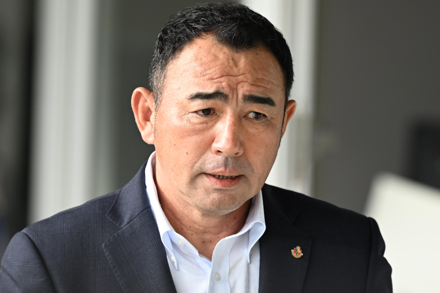名古屋を率いる長谷川健太監督【写真：徳原隆元】