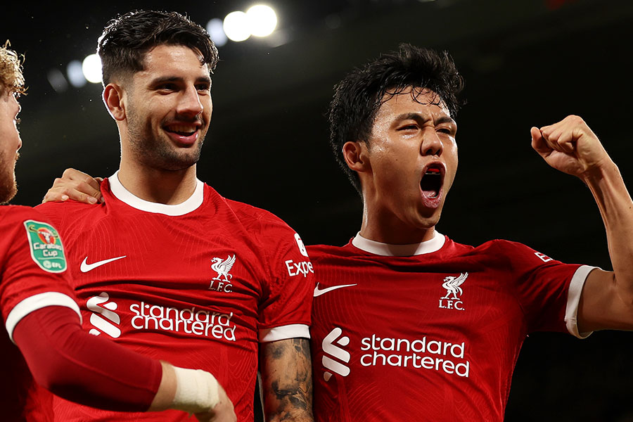 ドミニク・ソボスライが遠藤航について言及【写真:Getty Images】