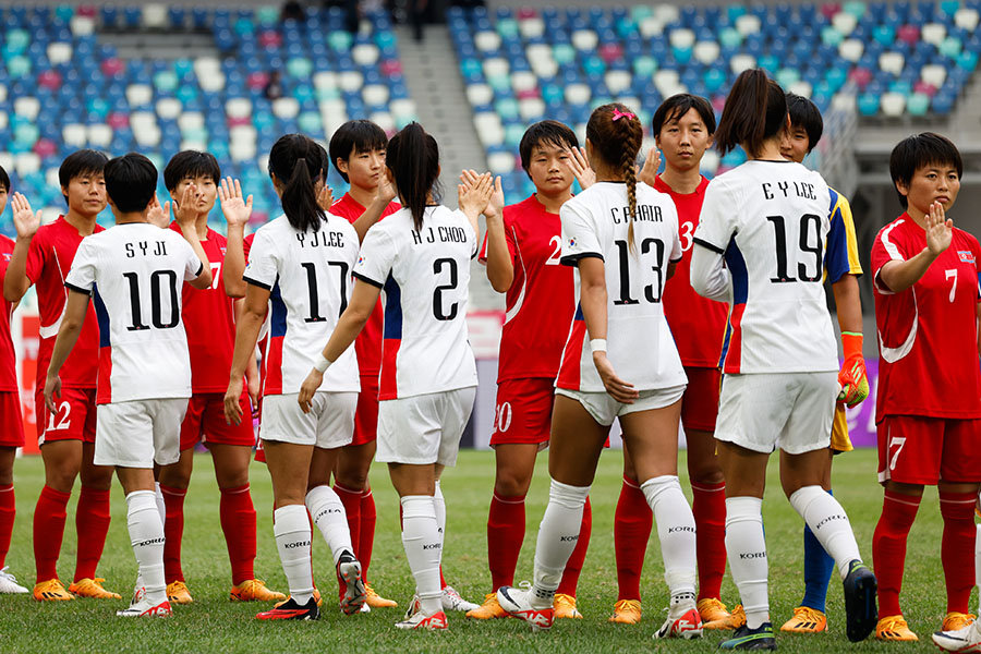 韓国と北朝鮮が対戦(写真は2023年10月)【写真:Getty Images】