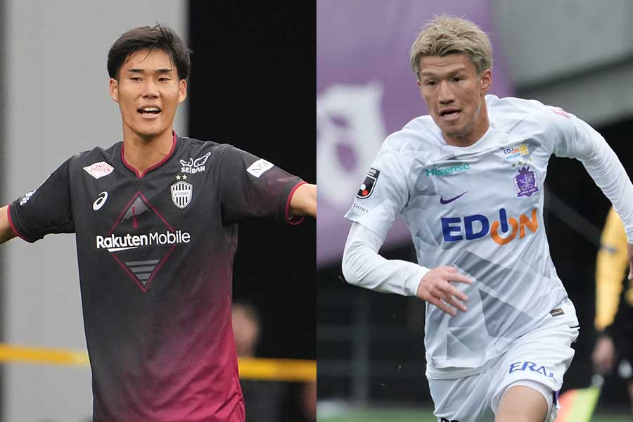 山川哲史（左）と加藤陸次樹の交錯シーンに日本代表OBが見解【写真：Getty Images】