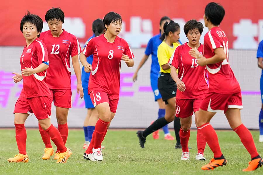 北朝鮮がU-20女子W杯優勝に歓喜（写真は五輪予選時のもの）【写真：Getty Images】