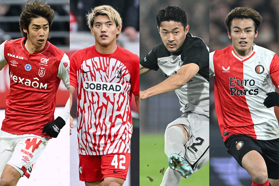 欧州の日本人選手の活躍が目立った週末となった【写真:Getty Images & 徳原隆元】