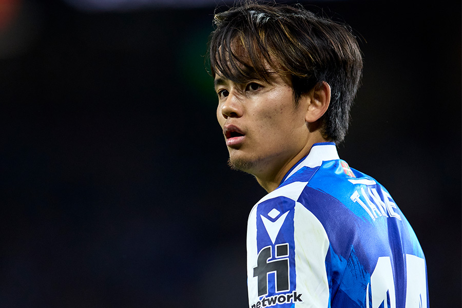 久保建英はローマ戦に途中出場するも見せ場を作れず【写真：Getty Images】
