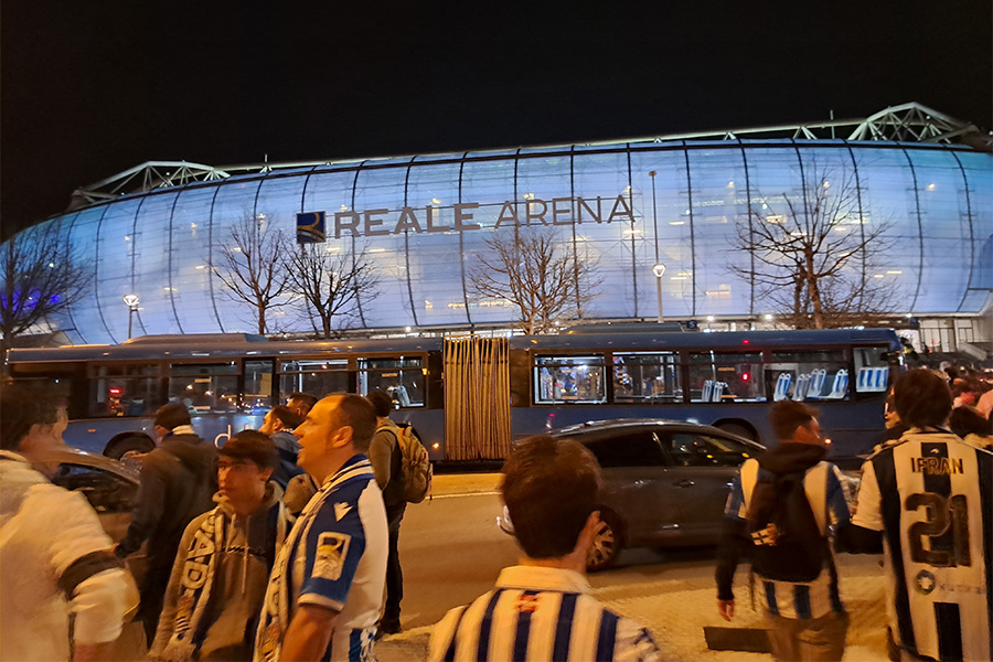 ELラウンド16第2戦はホームでローマと対戦。0-0に終わったソシエダが2戦合計0-2でEL16強敗退【写真：高橋智行】