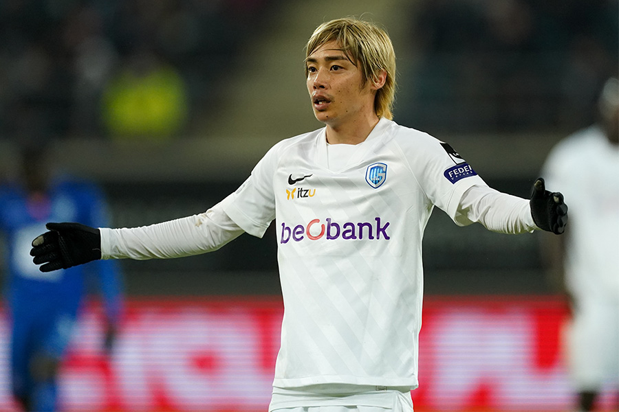 クラブ・ブルッヘ戦でゴールを決めたMF伊東純也【写真:Getty Images】