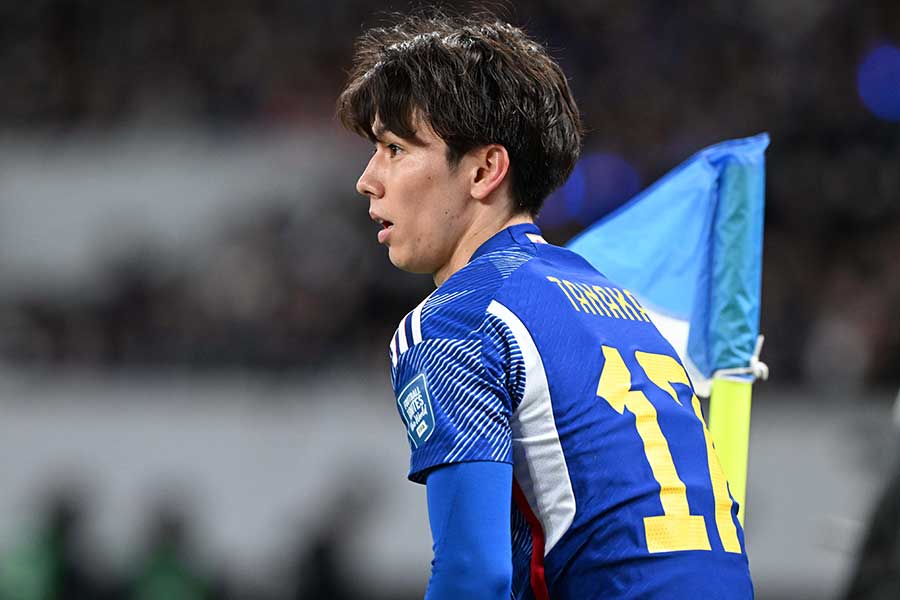 日本代表の田中碧【写真：徳原隆元】