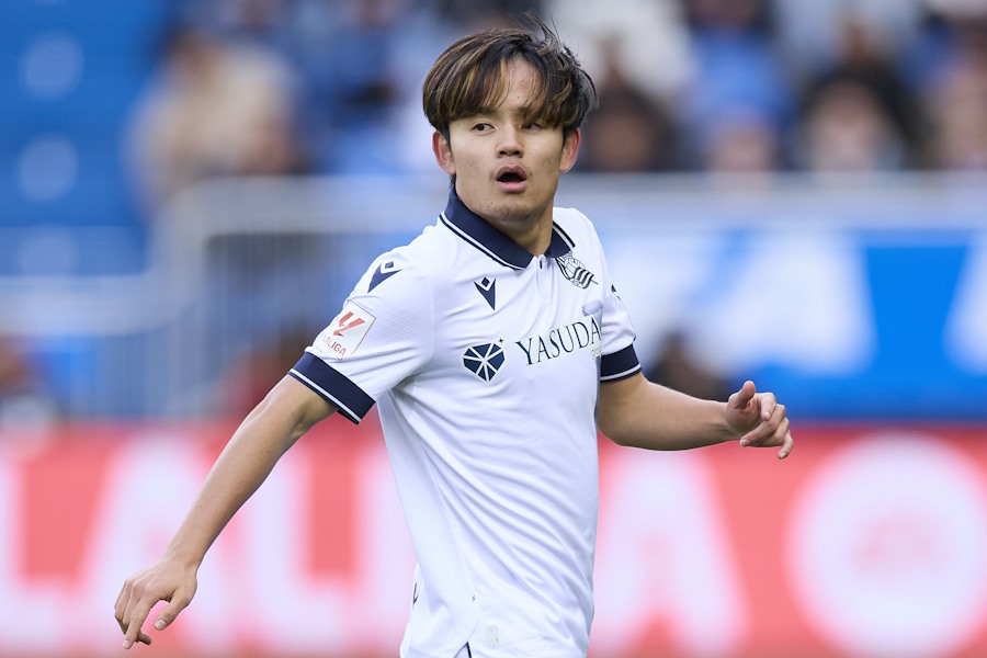 久保建英がアラベス戦の前半で途中交代【写真：Getty Images】