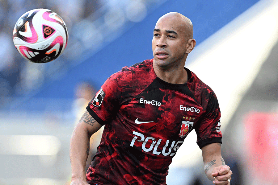 FC東京戦でゴールを決めたチアゴ・サンタナ【写真:徳原隆元】
