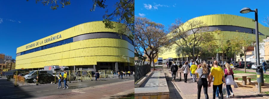 ソシエダの久保建英がプレーしたビジャレアルの本拠地エスタディオ・デ・ラ・セラミカ【写真：高橋智行】