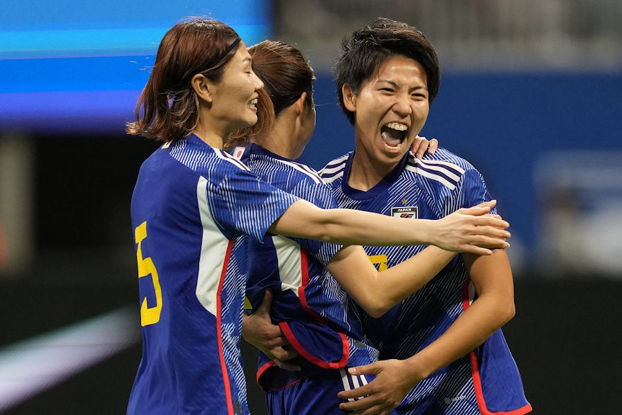 試合開始からわずか30秒で清家貴子が先制ゴールを奪った【写真：Getty Images】