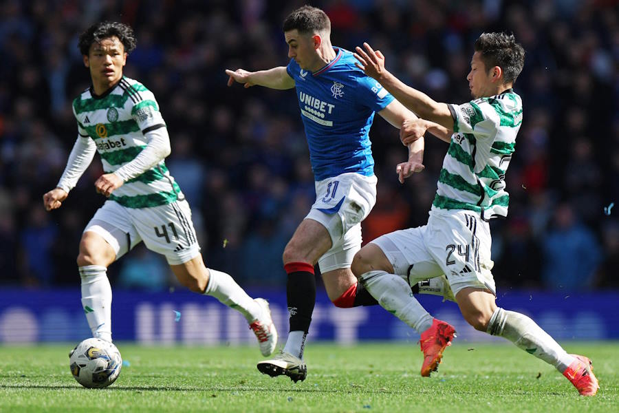 レンジャースに土壇場で追い付かれたセルティック【写真：ロイター】