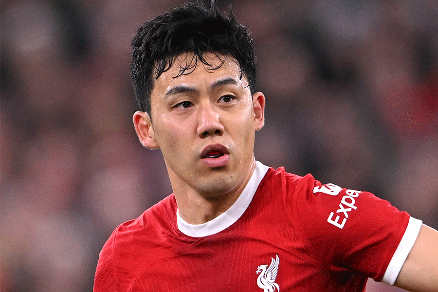 クリスタル・パレス戦にスタメン出場の遠藤航【写真：Getty Images】