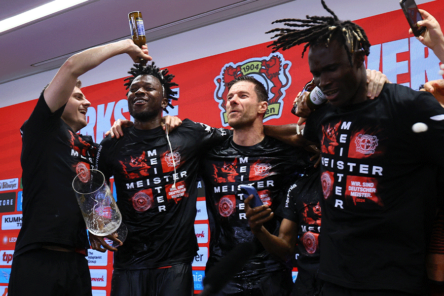 レバークーゼンが29戦無敗でリーグ制覇【写真：ロイター】