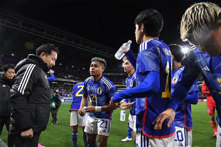 初戦の中国戦に勝利(写真は3月のマリ戦)【写真:徳原隆元】