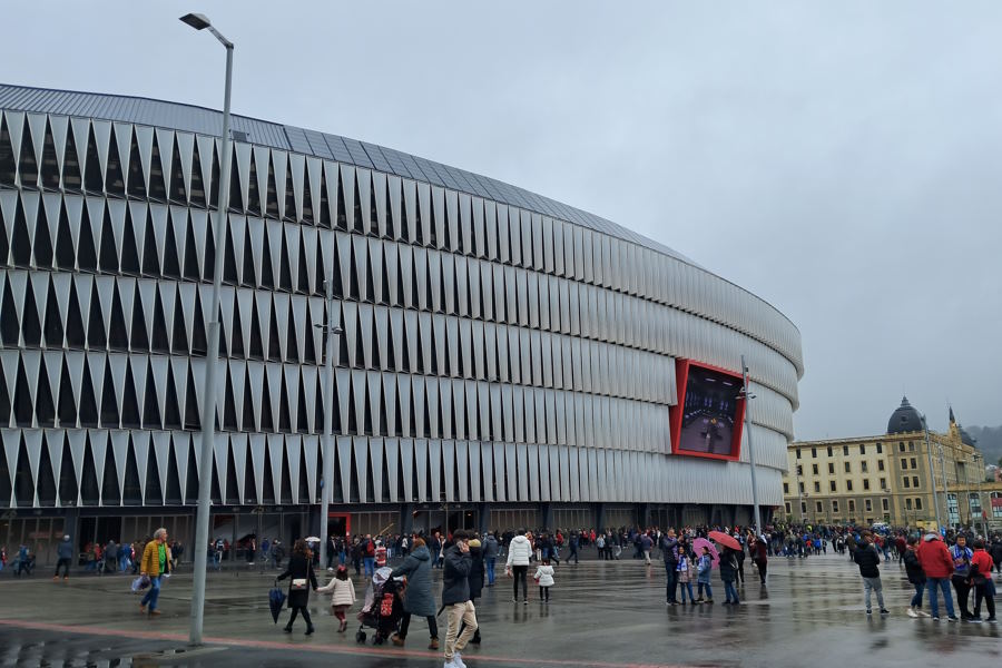 久保所属のソシエダが乗り込んだビルバオの本拠地「サン・マメス・スタジアム」【写真：高橋智行】